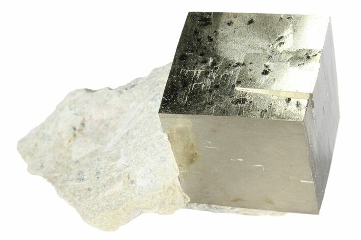 Pyrite Cube In Matrix - Navajun, Spain #95640